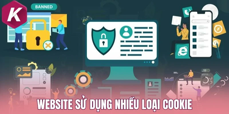 Website sử dụng nhiều loại Cookie