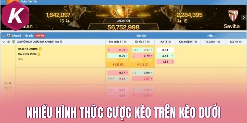 Đa dạng kèo cược phổ biến khi bắt kèo