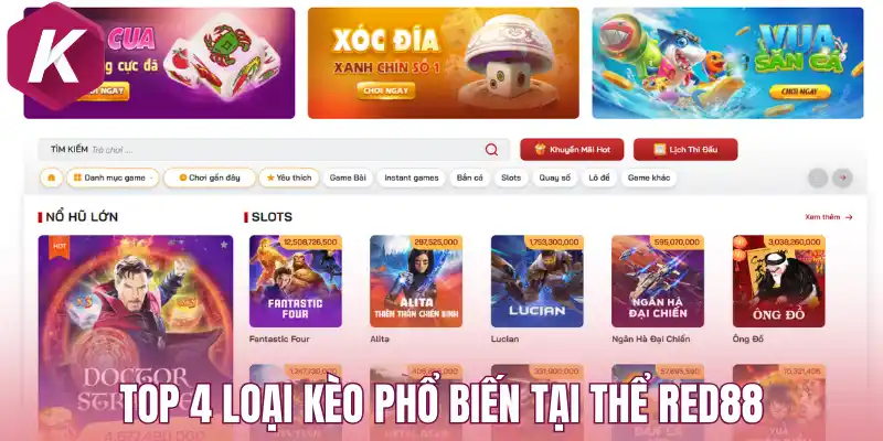 Top 4 loại kèo thể thao phổ biến tại Red88